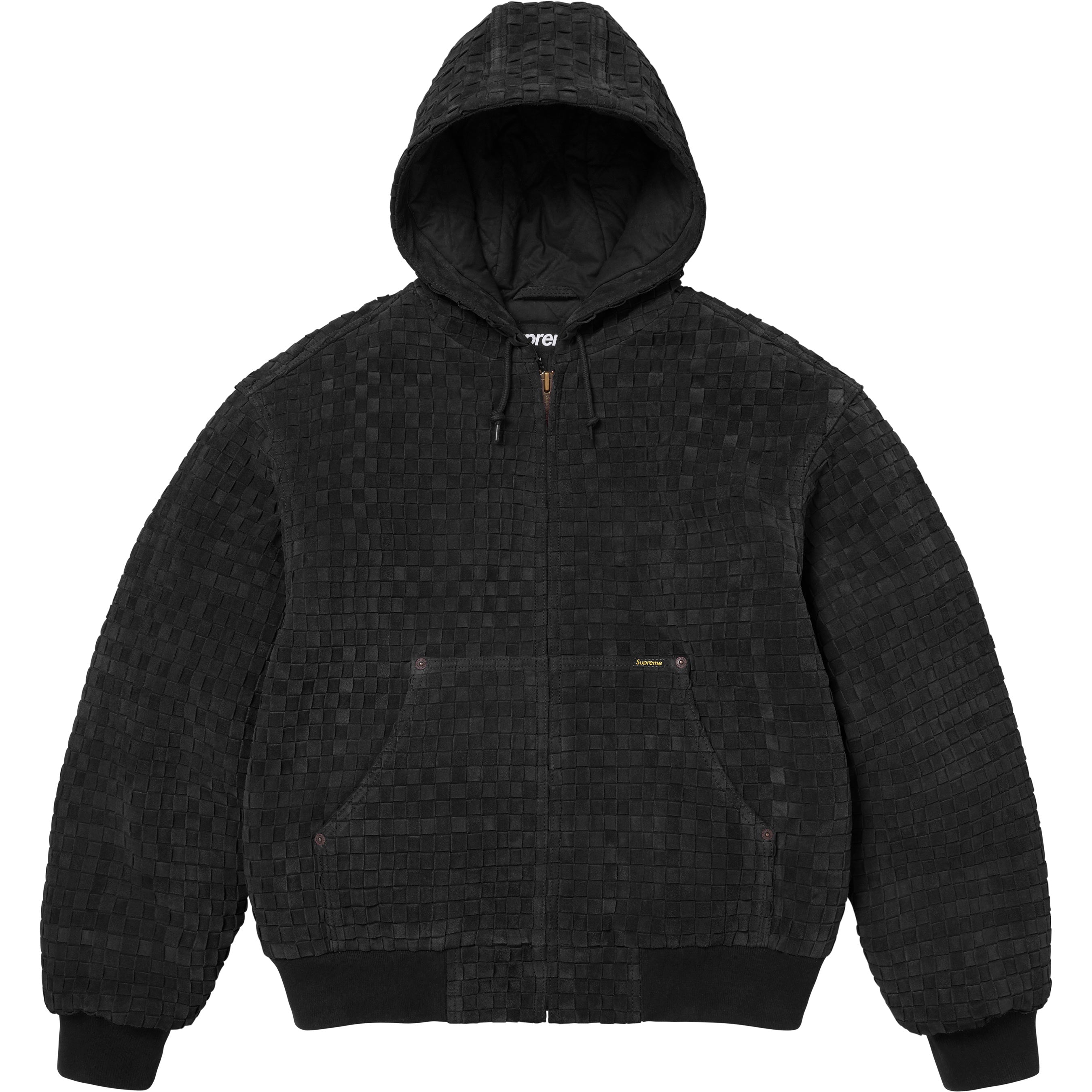 Woven Suede Hooded Work Jacket view 2